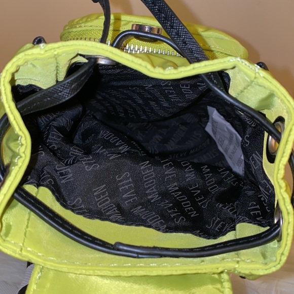 NWT Steve Madden Small Neon Green Mini Backpack - Picture 13 of 15